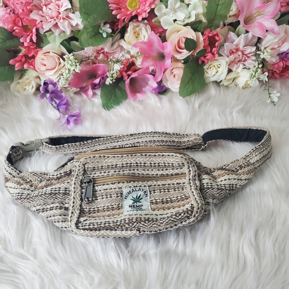 NWOT Hemp & cotton handmade boho fanny pack